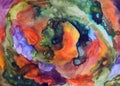 Abstract colorful image on light background. Abstract modern print. Watercolor backdrop. Watercolour abstract texture. Multicolor