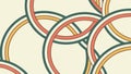 Abstract colorful interlocking rings pattern design, vector design Generative AI Royalty Free Stock Photo