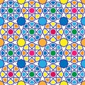 Abstract colorful islamic pattern, geometric design patern