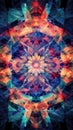 Abstract colorful kaleidoscope pattern Royalty Free Stock Photo