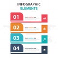 Abstract colorful label business timeline Infographics elements, presentation template flat design vector illustration for web Royalty Free Stock Photo