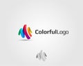 abstract colorful Letter M logo design collections Royalty Free Stock Photo