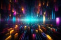 Abstract colorful lights moving at night Royalty Free Stock Photo