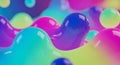 Abstract Colorful Liquid Blobs Background Royalty Free Stock Photo
