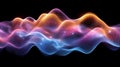 Abstract Colorful Luminous Wave Data Visualization Royalty Free Stock Photo