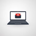 Laptop Infected Using Malicious E-mail Message - Virus, Malware, Ransomware, Fraud, Spam, Phishing, Email Scam, Hacker Attack