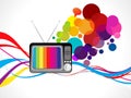 Abstract colorful media background