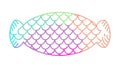 Colorful Abstract Mesh Net Shape Vector, vector design Generative AI Royalty Free Stock Photo