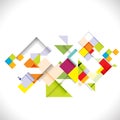 Abstract colorful modern geometric template; illustration