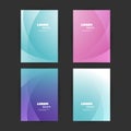 Abstract Colorful Modern Style Patterned Cover Design Set - Applicable for Banners, Placards, Posters, Flyers