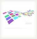 Abstract colorful mosaic square vector design Royalty Free Stock Photo