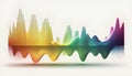 abstract colorful music equalizer on white background vector illustration EPS10 Royalty Free Stock Photo