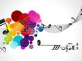Abstract colorful musical wave Royalty Free Stock Photo