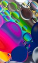 Abstract of colorful oil bubble for background and wallpaper,Oil drop in water. Royalty Free Stock Photo