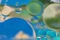 Abstract of colorful oil bubble for background and wallpaper,Oil drop in water. Royalty Free Stock Photo