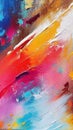 Abstract colorful oil painting on canvas texture. Hand drawn brush stroke, oil color paintings background. Modern art oil Royalty Free Stock Photo