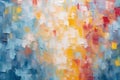 Abstract colorful oil painting on canvas texture. Semi- abstract of landscape paintings background Royalty Free Stock Photo