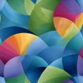 Abstract Colorful Overlapping Circles Geometric Pattern Royalty Free Stock Photo