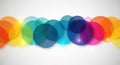 Abstract colorful overlapping ovals design with a gradient effect Royalty Free Stock Photo