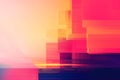 Abstract colorful overlapping squares in a warm gradient design Royalty Free Stock Photo
