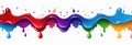 Abstract colorful paint splash background with liquid waves Royalty Free Stock Photo