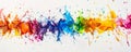 Abstract colorful paint splashes Royalty Free Stock Photo