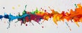 Abstract colorful paint splashes Royalty Free Stock Photo