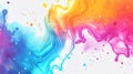 Abstract colorful paint splashes background illustration on a white background Royalty Free Stock Photo