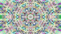 Abstract Colorful Painted Kaleidoscopic Graphic Background. Futuristic Psychedelic Hypnotic Backdrop Pattern With Texture.