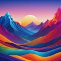 Abstract Colorful painting art of an abstract Background Royalty Free Stock Photo