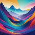 Abstract Colorful painting art of an abstract Background Royalty Free Stock Photo