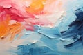 abstract colorful painting with visible brush strokes