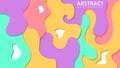 Abstract colorful paper cut background for your design Royalty Free Stock Photo