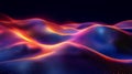 Abstract Colorful Particle Wave Background Royalty Free Stock Photo