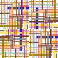 abstract and colorful pattern composed of a complex grid of intersecting horizontal Royalty Free Stock Photo