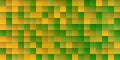 Abstract Colorful Pixelated Surface Pattern with Random Colored Orange, Yellow, Brown and Green Squares Royalty Free Stock Photo