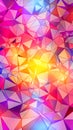 Abstract colorful polygonal background - 8K resolution