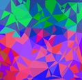 Abstract colorful polygonal background. Vector illustration. Blue, red, pink, purple colors Royalty Free Stock Photo