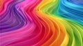 Abstract colorful rainbow background with waving curves, textures, and vibrant hues on wallpaper Bright Royalty Free Stock Photo