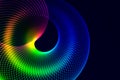 Abstract colorful rainbow fractal spiral background