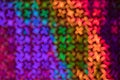 Abstract colorful rainbow glowing cross bokeh background