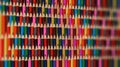 Abstract colorful rainbow sharpen pencils background pattern. Blurred background part. Sharp pencils rainbow background. School ba Royalty Free Stock Photo