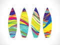 Abstract colorful rainbow surf board Royalty Free Stock Photo