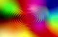 Abstract colorful Rainbow water ripple background. Royalty Free Stock Photo