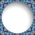 Abstract colorful round frame