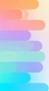Soft Pastel Gradient Abstract Background with Rounded Shapes Royalty Free Stock Photo