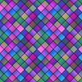 Abstract colorful seamless diagonal square pattern background design Royalty Free Stock Photo