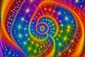 An abstract colorful shapes background. A Kaleidoscope of Colorful Abstraction. Generative AI Royalty Free Stock Photo