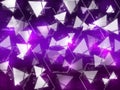 Abstract colorful and shiny background with triangle and pentagon Royalty Free Stock Photo