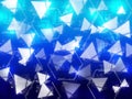 Abstract colorful and shiny background with triangle and pentagon Royalty Free Stock Photo